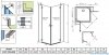 Radaway Torrenta KDD kabina prysznicowa 100x80 przejrzyste 132273-01-01L